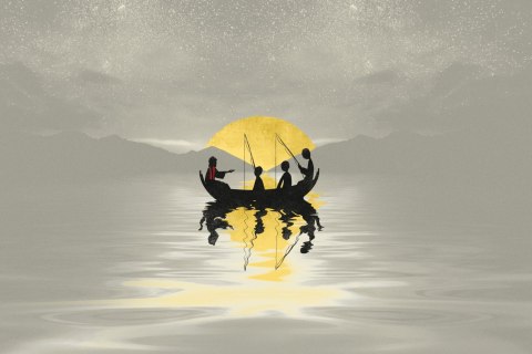 Obraz Na Płótnie Jezus Ze Swoimi Uczniami