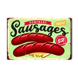 Obraz Na Płótnie Kiełbasy I Litery Vintage