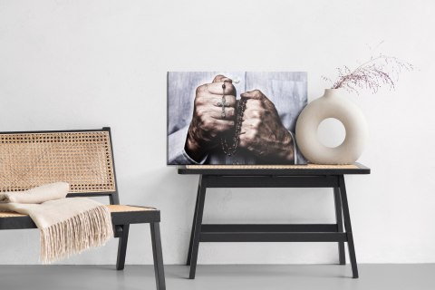 Obraz Na Płótnie Ręce Trzymające Różaniec