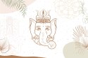 Obraz Na Płótnie Rysunek Ganesha