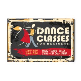 Obraz Na Płótnie Szkoła Tańca Retro