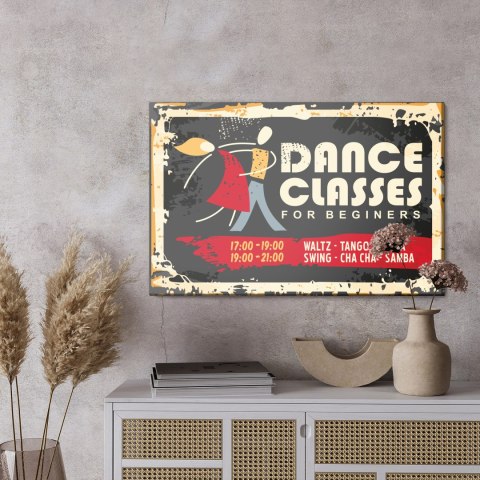 Obraz Na Płótnie Szkoła Tańca Retro