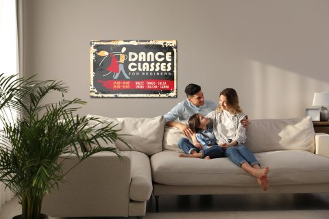 Obraz Na Płótnie Szkoła Tańca Retro