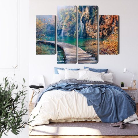 Obraz Wieloczęściowy Park Narodowy Jezior Plitwickich