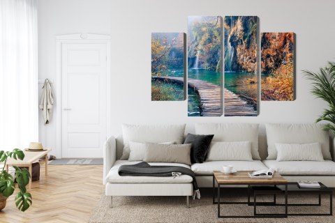 Obraz Wieloczęściowy Park Narodowy Jezior Plitwickich