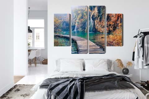 Obraz Wieloczęściowy Park Narodowy Jezior Plitwickich