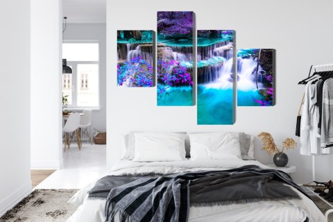 Obraz Wieloczęściowy Wodospad Huay Mae Khamin