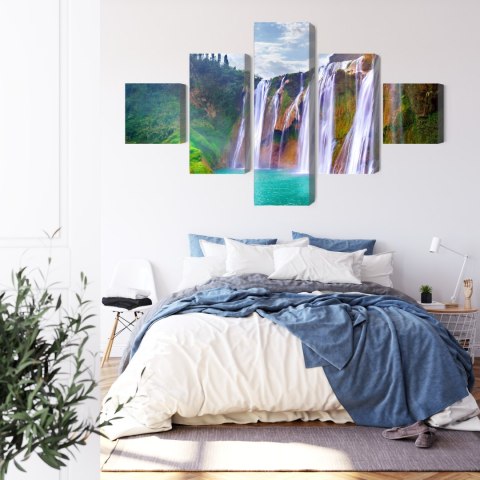 Obraz Wieloczęściowy Wodospad W Luoping