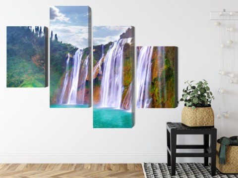 Obraz Wieloczęściowy Wodospad W Luoping