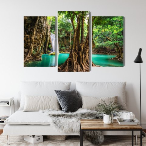 Obraz Wieloczęściowy Wodospady Erawan