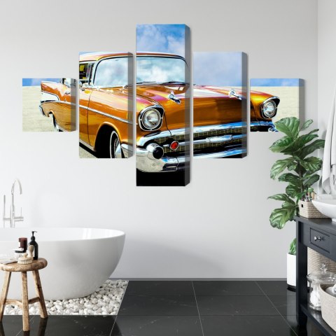 Obraz Wieloczęściowy Amerykański Samochód Zabytkowy