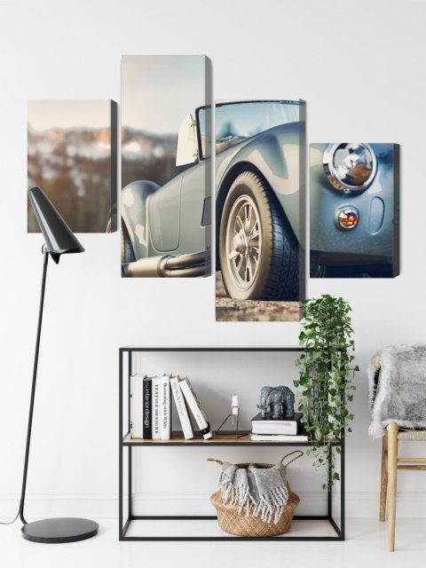 Obraz Wieloczęściowy Klasyczny Samochód Retro