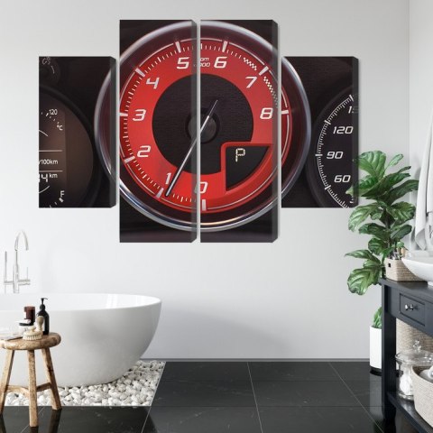 Obraz Wieloczęściowy Nowoczesna Deska Rozdzielcza