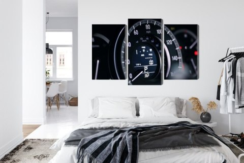 Obraz Wieloczęściowy Nowoczesny Prędkościomierz Samochodowy