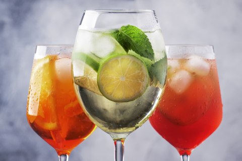 Obraz Wieloczęściowy Zestaw Letnich Koktajli