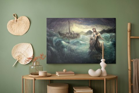 Obraz Na Płótnie Jezus Chodzi Po Wodzie