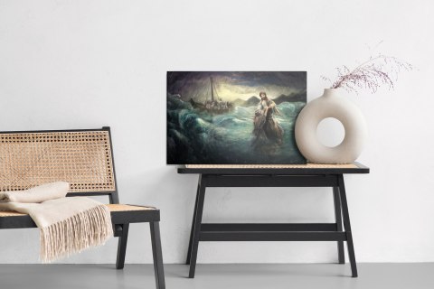 Obraz Na Płótnie Jezus Chodzi Po Wodzie