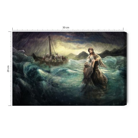 Obraz Na Płótnie Jezus Chodzi Po Wodzie