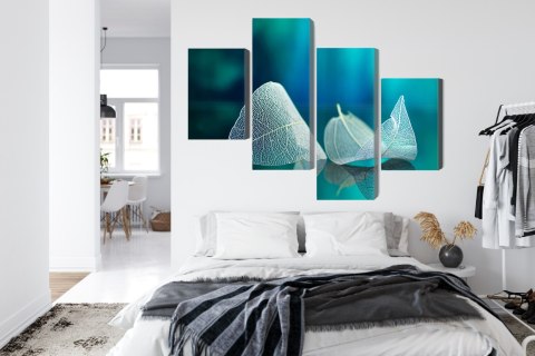 Obraz Wieloczęściowy Delikatne Liście Z Bliska