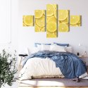 Obraz Wieloczęściowy Plastry Cytryny