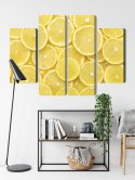 Obraz Wieloczęściowy Plastry Cytryny