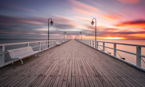 Obraz Wieloczęściowy Molo W Gdyni Orłowie