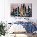 Obraz Wieloczęściowy Panorama Centrum Moskwy I Drapaczy Chmur