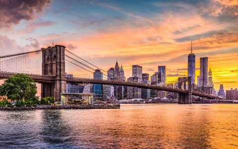 Obraz Wieloczęściowy Panoramiczny Krajobraz Nowego Jorku