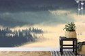 Fototapeta Amazing Autumn Sunrise Image In Mountains, Autumn Morning Dawn, Nature Colorful Background, Carpathians Mountains, Uk