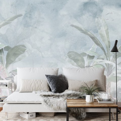 Fototapeta Tropical Trees And Leaves For Digital Printing Wallpaper, Custom Design Wallpaper - 3D