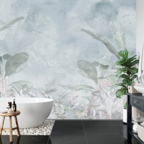 Fototapeta Tropical Trees And Leaves For Digital Printing Wallpaper, Custom Design Wallpaper - 3D