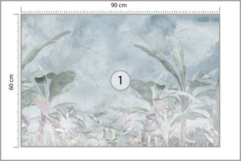 Fototapeta Tropical Trees And Leaves For Digital Printing Wallpaper, Custom Design Wallpaper - 3D