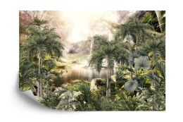 Fototapeta Tropical Trees And Leaves For Digital Printing Wallpaper, Custom Design Wallpaper - 3D
