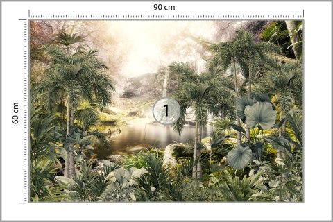 Fototapeta Tropical Trees And Leaves For Digital Printing Wallpaper, Custom Design Wallpaper - 3D