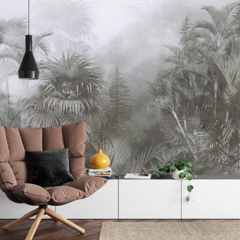 Fototapeta Tropical Trees And Leaves For Digital Printing Wallpaper, Custom Design Wallpaper - 3D