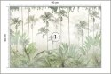 Fototapeta Tropical Trees And Leaves For Digital Printing Wallpaper, Custom Design Wallpaper - 3D