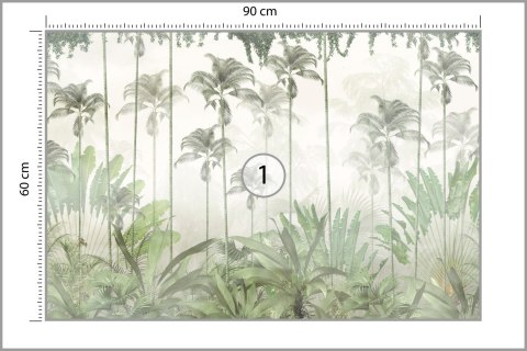 Fototapeta Tropical Trees And Leaves For Digital Printing Wallpaper, Custom Design Wallpaper - 3D