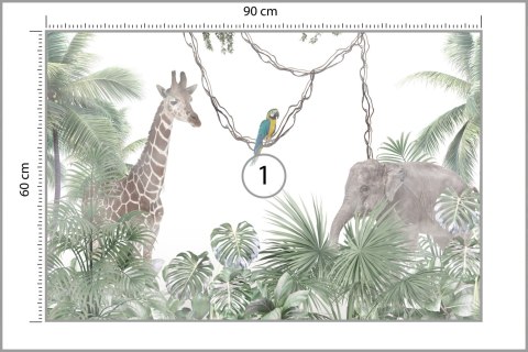 Fototapeta Tropical Trees And Leaves For Digital Printing Wallpaper, Custom Design Wallpaper - 3D