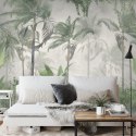 Fototapeta Tropical Trees And Leaves For Digital Printing Wallpaper, Custom Design Wallpaper - 3D