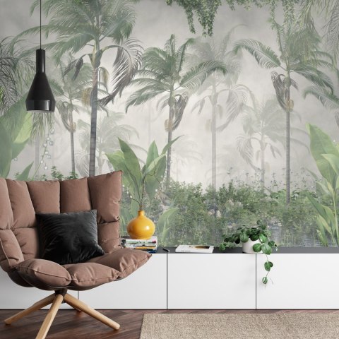 Fototapeta Tropical Trees And Leaves For Digital Printing Wallpaper, Custom Design Wallpaper - 3D