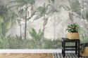 Fototapeta Tropical Trees And Leaves For Digital Printing Wallpaper, Custom Design Wallpaper - 3D