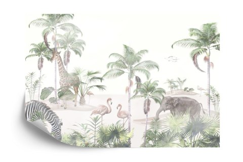Fototapeta Tropical Trees And Leaves For Digital Printing Wallpaper, Custom Design Wallpaper - 3D
