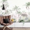 Fototapeta Tropical Trees And Leaves For Digital Printing Wallpaper, Custom Design Wallpaper - 3D