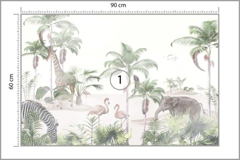 Fototapeta Tropical Trees And Leaves For Digital Printing Wallpaper, Custom Design Wallpaper - 3D