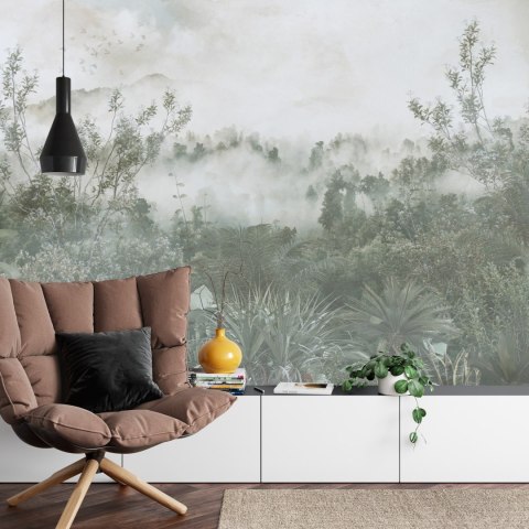 Fototapeta Tropical Trees And Leaves For Digital Printing Wallpaper, Custom Design Wallpaper - 3D