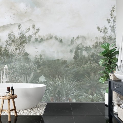 Fototapeta Tropical Trees And Leaves For Digital Printing Wallpaper, Custom Design Wallpaper - 3D