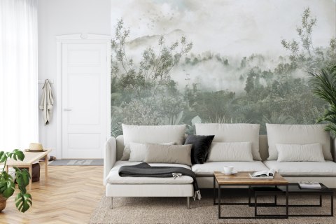 Fototapeta Tropical Trees And Leaves For Digital Printing Wallpaper, Custom Design Wallpaper - 3D