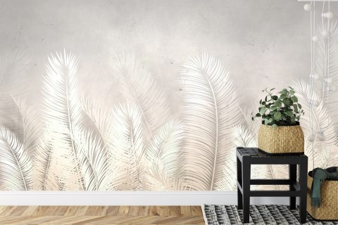 Fototapeta Tropical Trees And Leaves For Digital Printing Wallpaper, Custom Design Wallpaper - 3D