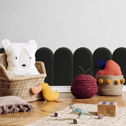 Panel Tapicerowany Czarny 30cm