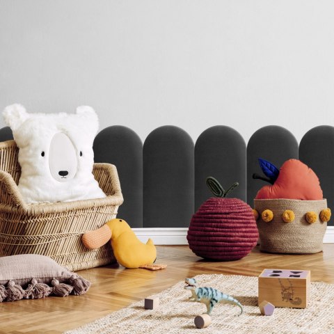 Panel Tapicerowany Grafitowy 30cm